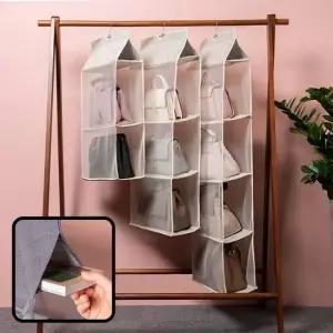 걸이형 포켓가방정리 수납보관함 백정리대 명품백보관