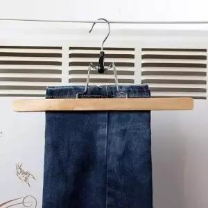 [생활] 원목 집게형 바지걸이 행거 바지 정리용 걸이