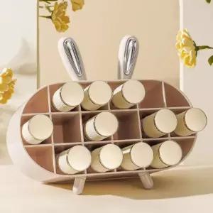 메이크업 립스틱 수납 정리함 수납함 진열 진열대 화장대 화장품 보관함 칸막이 브러쉬