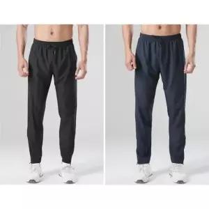 발목 지퍼 남성 밴딩 트레이닝 팬츠 바지 (L~2XL)