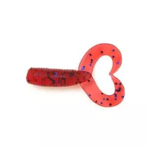 [골드스마일]트윈테일 그럽웜 1.5 2인치 10개입 006 레드