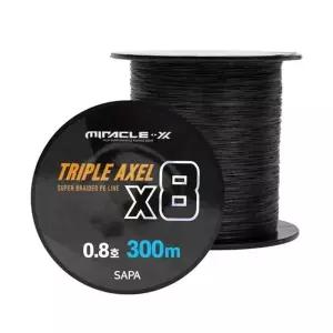 싸파 미라클 트리플악셀 8합사 300M 0.8호 블랙