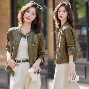 여사친 코트 자켓 가죽 차이나 쇼트 ST3