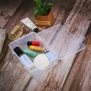 [생활] 투명 플라스틱 수납함 소품 정리 상자 멀티 용도 정리케이스