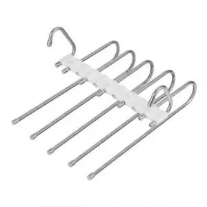 [생활] 논슬립 바지걸이 집게형 5단 접이식 옷걸이 하의 정리함 의류 수납용품