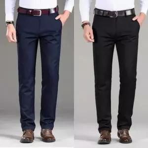 [라일리의류] Rly 남성 겨울 정장 베이직 기모 일자 팬츠 슬랙스 (44674979A)