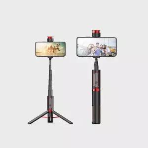 액션캠 셀카봉 삼각대 블루투스 무선 블랙 일체형