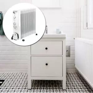 N6187 방열기 라지에다 11핀가정용히터 후끈후끈 겨울 소형 조용한 발히터 책상 욕실용 화장실 전기