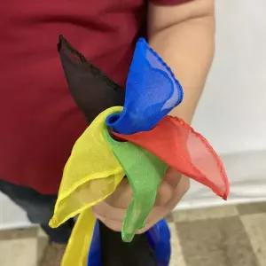 제이엘 4색블랜도연출세트(기믹포함)쉬폰재질 교육마술 방과후 강의용마술 강의용도구 마술