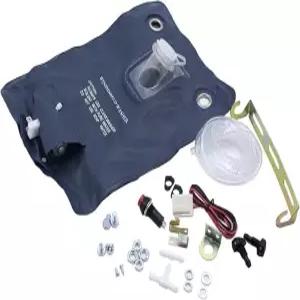 클래식 자동차용 제트 버튼 스위치가 있는 12V 유니버설 윈드실드 워셔 펌프 백 키트