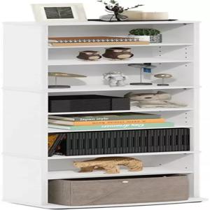 후리노 자야 DVD 선반 8단 높이의 좁은 CD 랙 조절 가능한 선반이 있는 미디어 블루레이 게임 디스크용