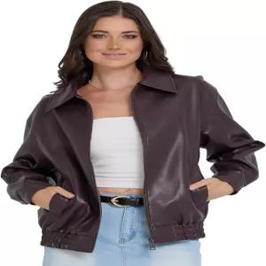 스티브 매든 가죽 재킷 여성 - 인조 오버사이즈 폭격기 플러스 사이즈 오토바이