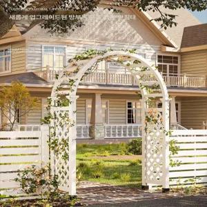 정원 아치 넝쿨 테라스 식물지지대 지지대 장미지지대 테라스꾸미기 철제 장미울타리 웨딩 화단