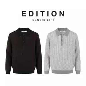 백화점 에디션 25 남자겨울니트 하운드투스 카라 스웨터 2종 1택 4ET1627 DR4488