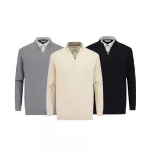 백화점 에디션 3종1택 2025 프리미엄 셔츠 레이어드 스웨터 니트 NEG1EV1 GB7777
