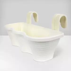 플라팜 오아시스화분 걸이형 3구 6개 세트 화이트 걸이식 베란다 아이디어 다육 다육이 분갈이 스틱 인테리