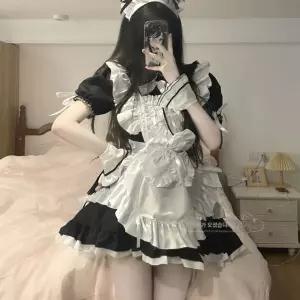 하녀복 메이드복 세트 고양이 프레의상 튬