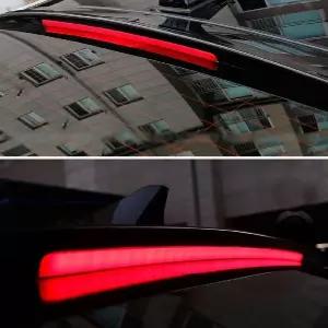 SM6 리어 스포일러 글라스윙 루프 바이저 면발광 LEDLED LED 자동차 차량용 용에어로파츠 글라스
