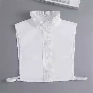 여성 블라우스 레이스 차이나카라 코튼 페이크 이너셔츠 Nzr9+3jbY