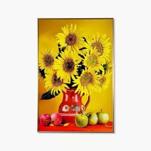 황금 해바라기 사과 금전운 거실 현관 액자 개업선물 벽걸이 풍수 그림 집들이 인테리어