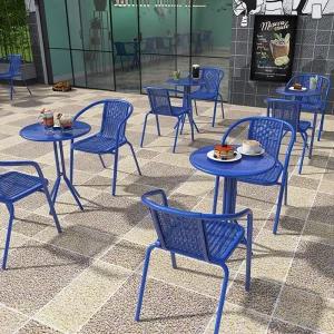 야외 철제 테이블 펜션 세트 테라스 정원 업소용 카페 마당