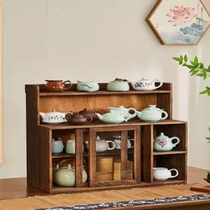 옛날 찬장 장식장 스토리지 수납장 그릇