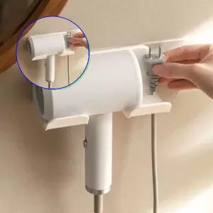 쌍문상회 간편한 드라이기 거치대 걸이 무타공 설치 욕실선반