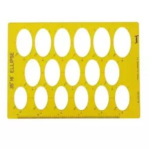 템플레이트 타원 NO612 대형사무제도용품 보조 디자인 제도자 플릿 코링플릿 미술입시 각도자 용자 화방