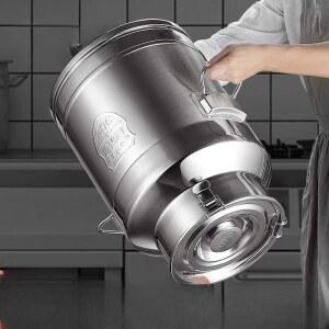 스탠우유통 밀폐통 대용량 밀봉통 우유 국물 스테인레스