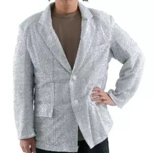 NEW반짝이자켓일반형 실버 L 무대 행사반짝이의상 반짝이셔츠 복장 트로트