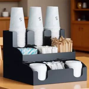 무인카페 컵 보관 홀더 아크릴 탕비실 디스펜서