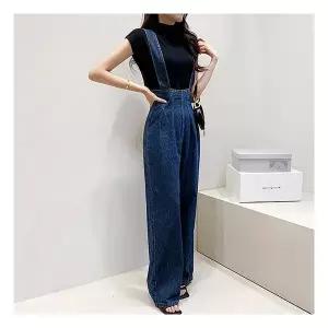 [미나그램] 그라찌 청멜빵 와이드 점프수트