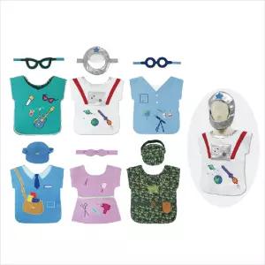 h74 MC4030 역할놀이 직업옷과 모자 6종(군인포함) 체험 장난감 직업복 어린이 소꿉 의상