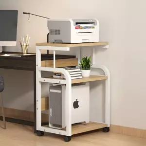 이동식 프린트 선반 바퀴형 거치대 수납 복합기