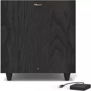 딥 베이스 블랙을 위한 고성능 드라이버가 장착된 Klipsch R-80SWi 8인치 150W 무선 서브우퍼