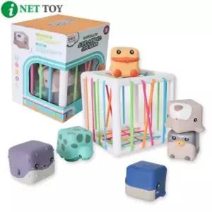 아이넷 M3A-6 소프트 스트링박스 말랑 동물블럭 블록 장난감 놀이용