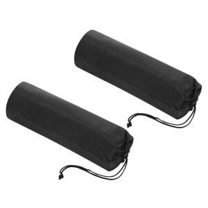 패티킬 17x6인치 울트라 미니 삼각대 모노포드 케이스 가방, 2팩 나일론 접이식 휴대용 보관 야외 여행 캠핑용 어깨끈 포함, 블랙