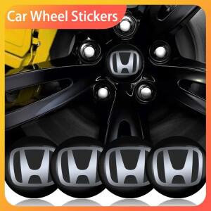 4개 56mm 자동차 휠 센터 허브 캡 스티커 스타일링 (혼다 시빅 재즈 어코드 파일럿 패스포트 스텝와그 CRV