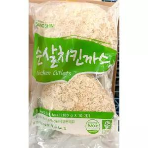 순살치킨까스 ( 180g x10입) X6 냉동 즉석 반찬 맥주안주 호프 술안주 맛있는