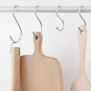 스텐 S자고리 후크 주방 욕실 에스 S고리 대형 6개