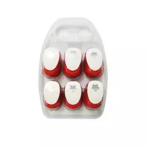 모양펀치소형세트 -6종꽃(R-18 6) 미니펀칭기 별펀치 원펀치 꾸미기 다꾸 꾸미 펀칭