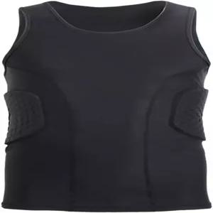 보호 패드 압축 셔츠 농구 축구 럭비용 갈비뼈 조끼 기능성 스포츠 언더레이어