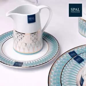 (포르투칼 스팔) 베로나 크리머 차크 티크 포트 손잡이 홍차 허브