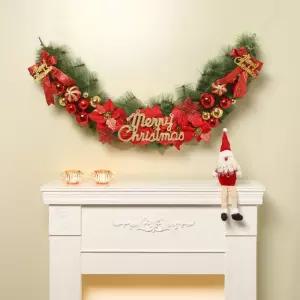 140cm 플로리 크리스마스 가랜드(솔잎)벽장식 연말 겨울 성탄절 가렌드 가랜드