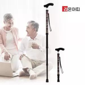 라온아띠 KCS-115 노인용 지팡이 4단 분리형이 보조보행 휴대용이 보행이 기구 용이 4단형이 4단조절이