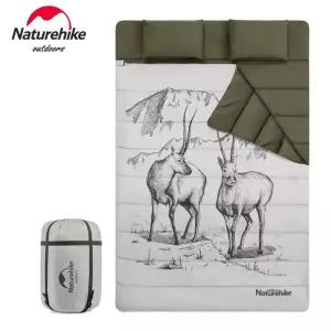 침낭 Naturehke 2 인용 캠핑 스퀘어 대용량 3 계절 가방 커버 방수 비상