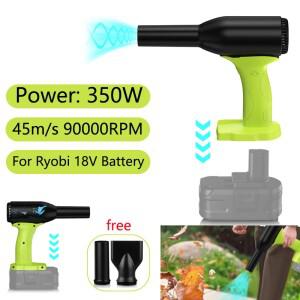 Ryobi 18V 배터리, 90000RPM 제트 건식 송풍기, 키보드, 실외, 자동차 청소기용 무선 휴대용 전기 먼지 제