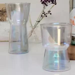 오로라 유리컵 내열 유리잔 술잔 맥주컵 음료컵 350ml