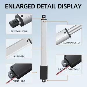스타트모터 미니 리니어 액추에이터 소형 마이크로 6V12V24VDC 전기 리프팅 스트로크 길이 300mm