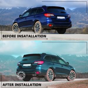 푸조 3008 2017-2020용 ABS 후면 배기 머플러 엔드 파이프 커버 자동차 장식 트림 1쌍 테일